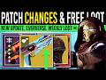 Destiny 2: FREE LOOT TODAY &amp; PATCH NOTES! Romantic BOOST! Rare Items, Eververse, Bug Fixes (10 Feb)