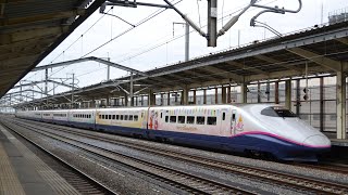 E2系J69編成ディズニーラッピング「Magical Dream Shinkansen」団臨 熊谷駅発着・発車