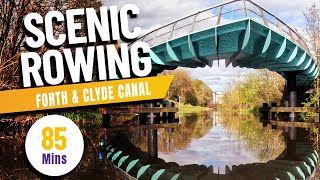 Scenic Rowing: Forth & Clyde Canal - Stables to Auchinstarry - FORWARD FACING! by RowAlong - The Indoor Rowing Coach 828 views 4 weeks ago 1 hour, 27 minutes