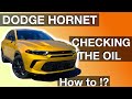 Checking the oil level on a dodge hornet how to instructions