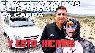 💨 EL VIENTO NO NOS DEJÓ ARMAR LA CARPA Y ESTO HICIMOS, SARMIENTO, RÍO MAYO CHUBUT Y RUTA 40 ⛺