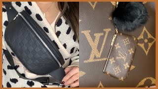 Louis Vuitton Campus Bumbag Damier Infini Leather Bag Black
