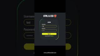 Modern Login Form using HTML & CSS 🔥 | UI Design