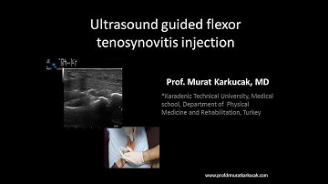 Ultrasound guided flexor tenosynovitis injection, by Prof. Murat Karkucak, MD