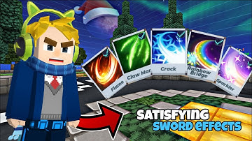Playing bedwars with most satisfying sword effects 🤤😍| Blockman go