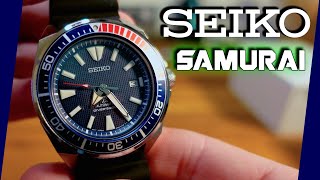 Seiko Samurai SRPB53 Pepsi Prospex Automatic Dive Watch - Unboxing - YouTube