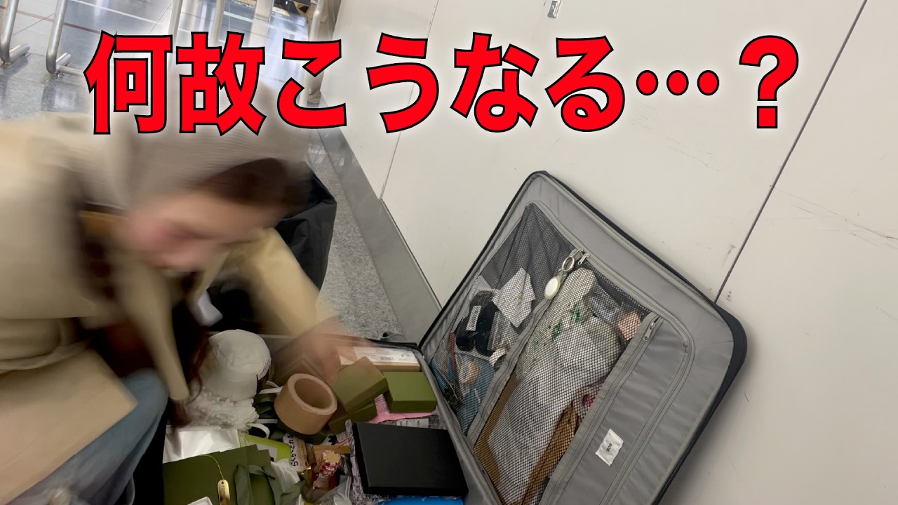 食材だけで50Kg!? 妻が空港で詰みました。