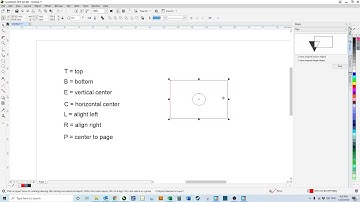 CorelDRAW 2019 - quick alignment shortcut keys