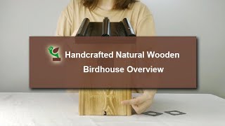 Green Backyard Natural Cedar Birdhouse Overview