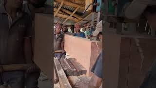 Big Mahogany wood Cutting #sawmill #woodcuting #woodwarking