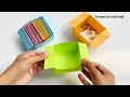 DIY Trash Bin 🗑️ / How to make paper trash bin #papercraft #diy #trending #craft #handmade