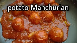 Potato Manchurian - Aloo Manchurian - How To Make Potato Manchurian At Home - Khana Pakana