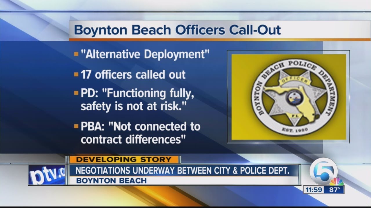 Negotiations underway between city of Boynton Beach, police - YouTube