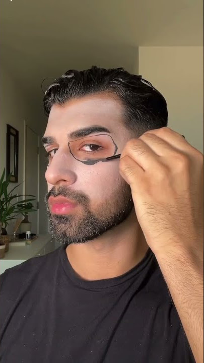 Skeleton Halloween makeup (EASY) #shorts #halloween #makeup