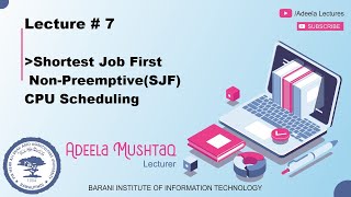 Shortest Job First Non-Preemptive(SJF) CPU Scheduling