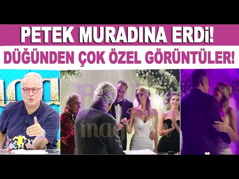 Petek Dinçöz Nida Büyükbayraktar evlendi! İşte düğünden çok özel görüntüler...