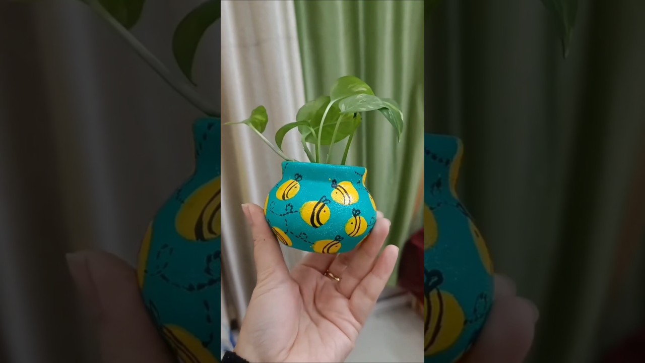 "Ice Cream Matki Se Banaye Trending gamla 🌸🍦"#garden #ytshorts #diy #homedecor #craft