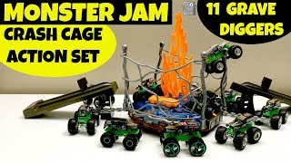 GRAVE DIGGER CRASH CAGE ACTION SET Monster Jam