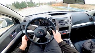 : Subaru Legacy V 2.0 Boxer 150HP Manual (2010) POV Test Drive & Acceleration 0-100