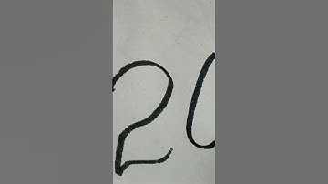 Number names from 1 to 20 in cursive handwriting | Handwriting practice |