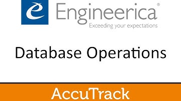 Database Operations - AccuTrack 2016