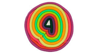 Learning Colors with Number 4 | Learn To Count make Number 4 with PLAY-DOH | Learn Colors Collection