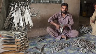 The Most Amazing Process of Making Professional Tailor Scissors Inside The Factory.