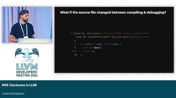 2024 LLVM Dev Mtg - MD5 Checksums in LLDB