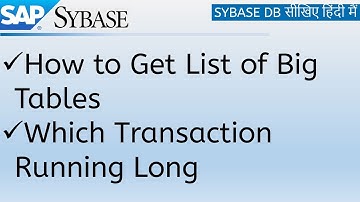 #sapsybase Collection of Important Queries for DB Report Generation | SAP Tutorials | SE12 |