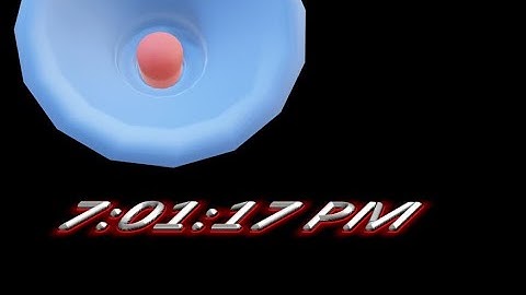 MatsClock 280109 - Free 3D PowerPoint Digital Clock PPT Timer Lamp Shade