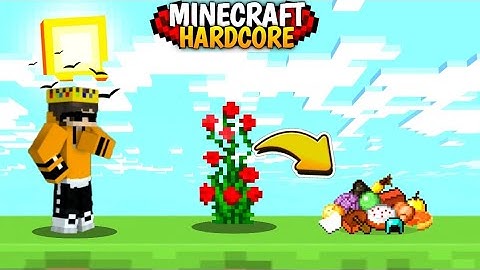 Minecraft but Flowers Drop OP Items 😱 | Hardcore Challenge in [HINDI]