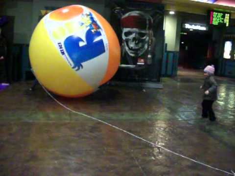 playing with giant beach ball - YouTube