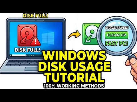 How To Fix 100% Disk Usage in Windows 10 & 11 (2026 Easy Guide) ✅
