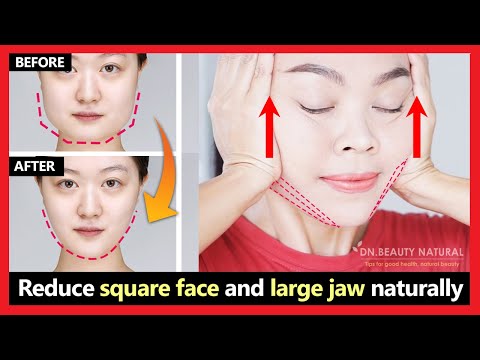 Best result!! Reduce Square face & Large jaw, make the face slimmer (New Exercises the facial bone)