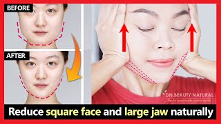 Best result!! Reduce Square face & Large jaw, make the face slimmer (New Exercises the facial bone)