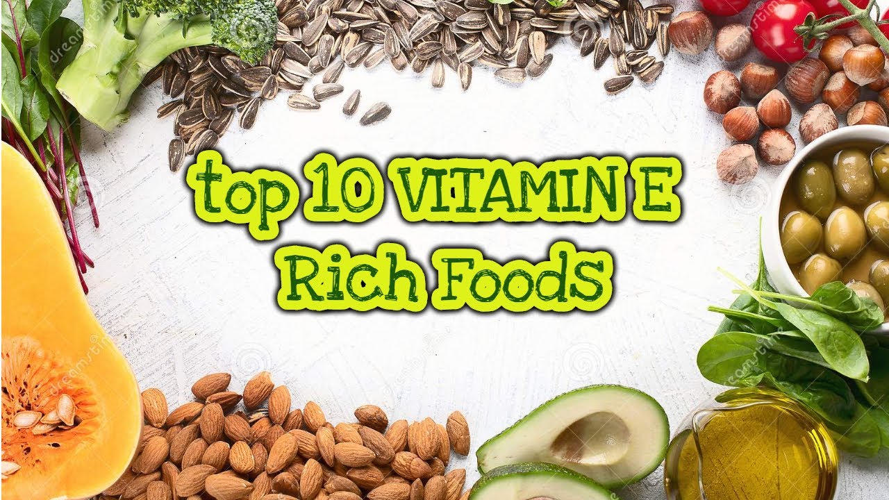 Top 10 Vitamin E Rich Foods vitamin E Foods vitamin e for hair YouTube