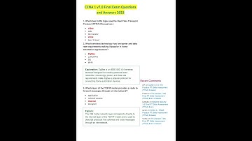 Ccna 1 V70 Final Exam Questions And Answers 2023 Graded A