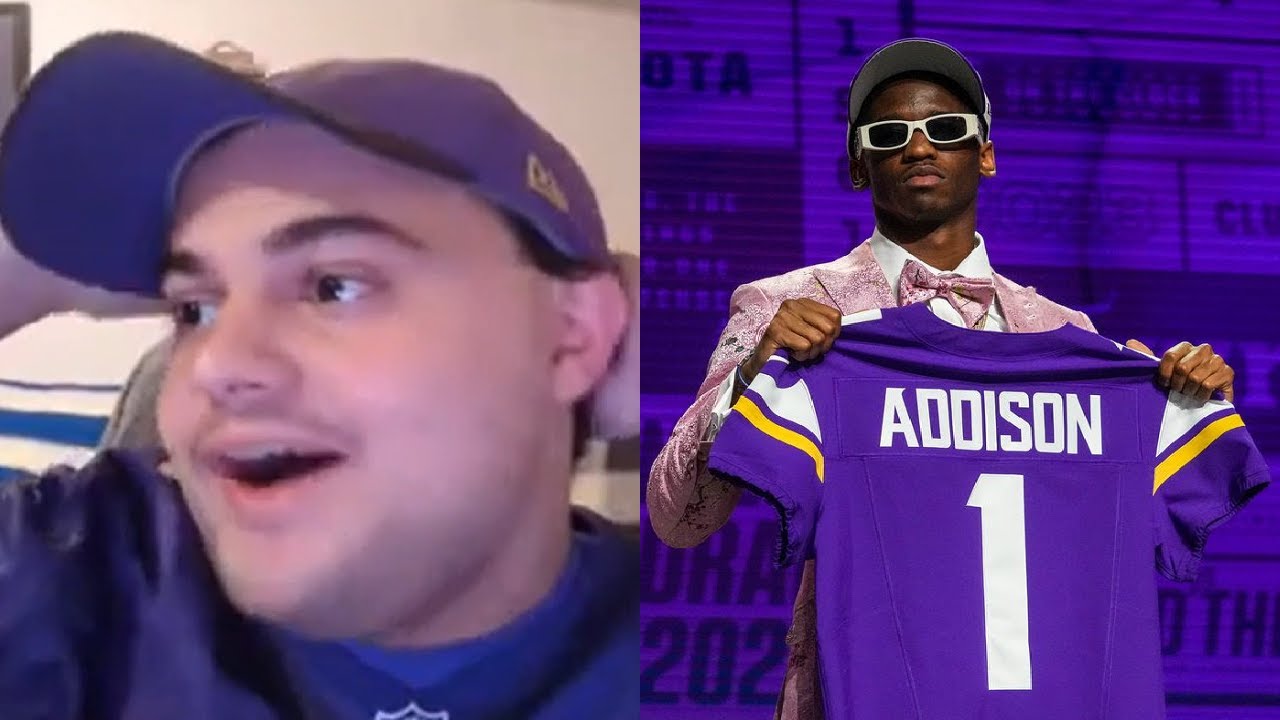 Vikings Fan Reaction to Vikings Drafting Jordan Addison! YouTube