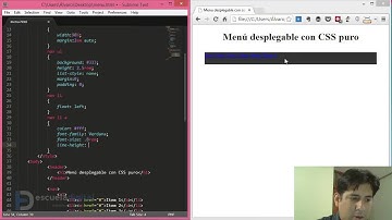 Menu desplegable solo con CSS (parte 1)