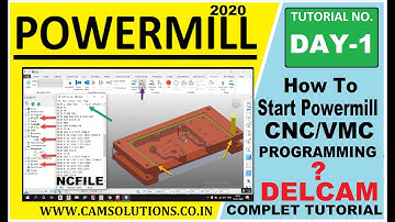 How to create CNC / Vmc NC program in Powermill 2020 ?|| Complete tutorial From Start | Delcam