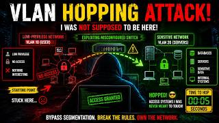 ⚠️ VLAN Hopping Explained 😱 The Silent Network Attack Hiding in Misconfigured Switches!