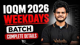 IOQM 2026 Starts NOW! | Weekday Batch Launch | Anirudha Sir
