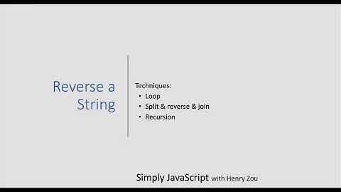 How to Reverse a String in JavaScript?