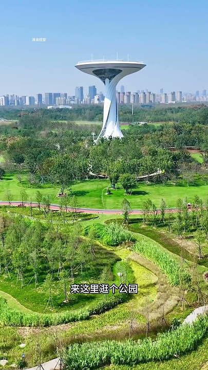 这就是世界上最大的城市公园,来这里逛个公园三天三夜都逛不完,它也是一条飞机的备用跑到#合肥骆岗中央公园#航拍中国