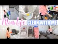 MOM LIFE CLEAN WITH ME // HUGE MESS CLEANING MOTIVATION // CLEAN THE WHOLE HOUSE