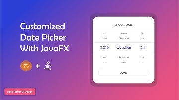 Customized data picker | JavaFX | Java