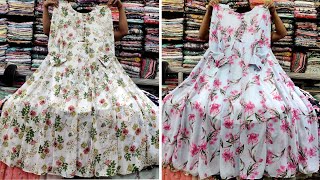 Latest design floral Anarkoli hijab gown/long dress collection 2023 || ফ্লোরাল আনারকলি গাউন screenshot 5