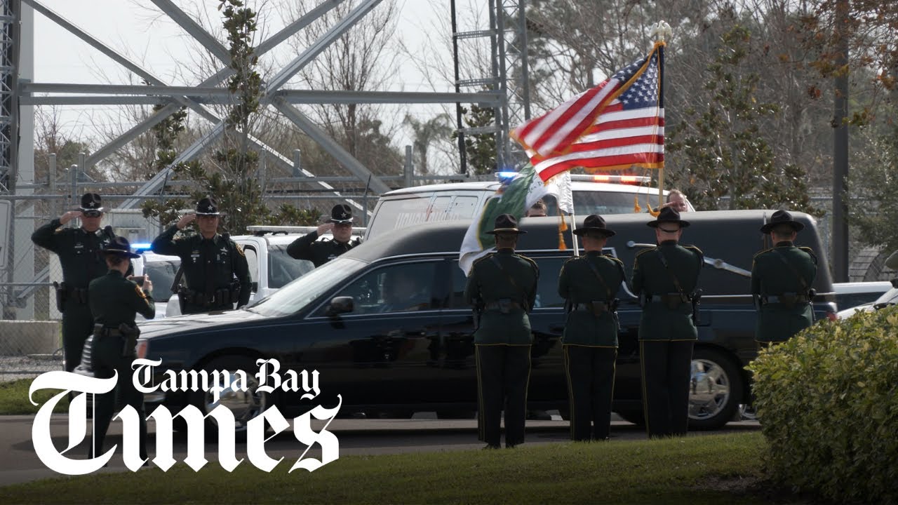 Procession held for Deputy killed in line of duty - YouTube