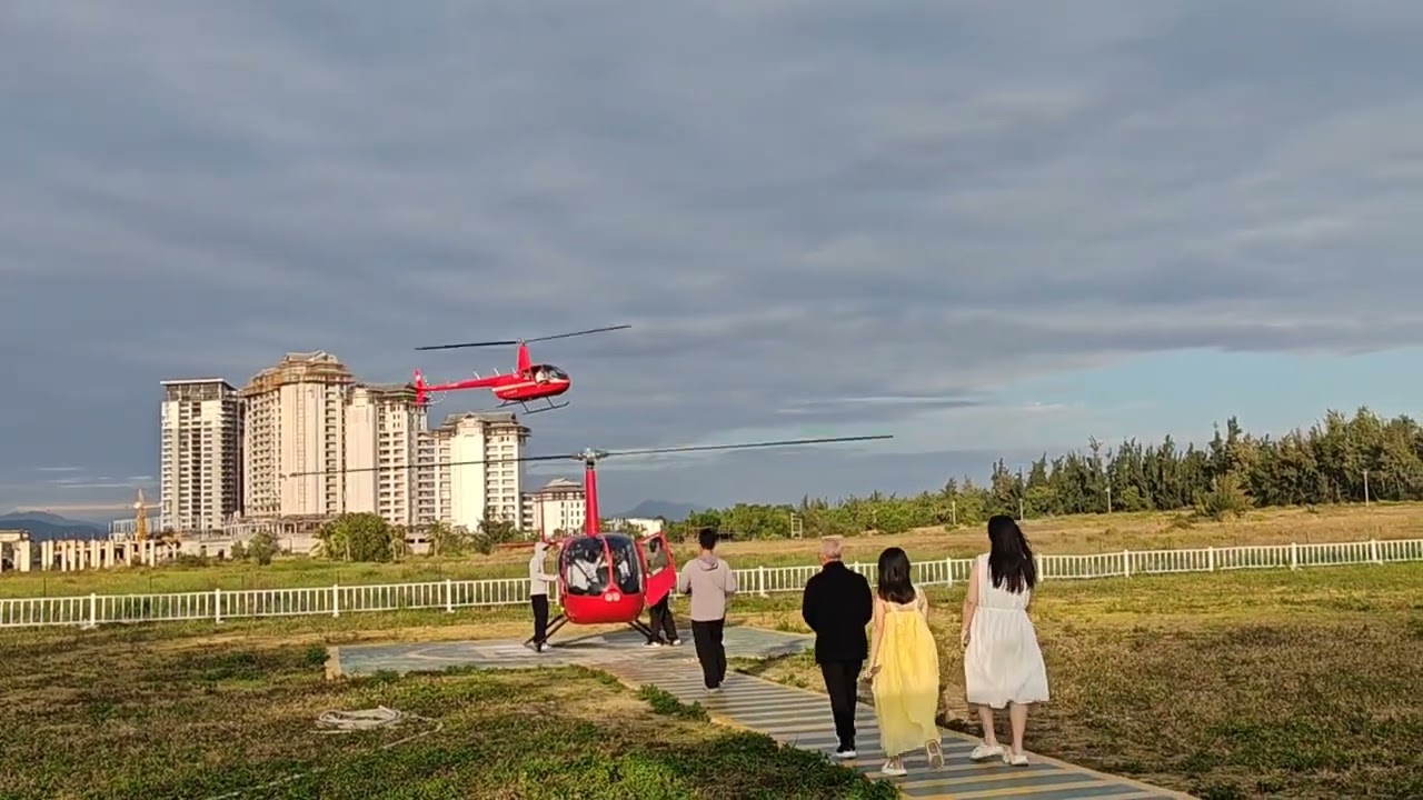 Helicopter ride at Sanyan