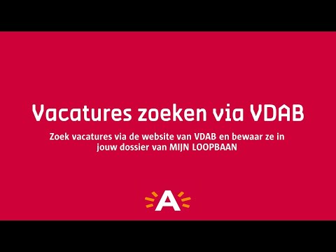 Vacatures zoeken via VDAB